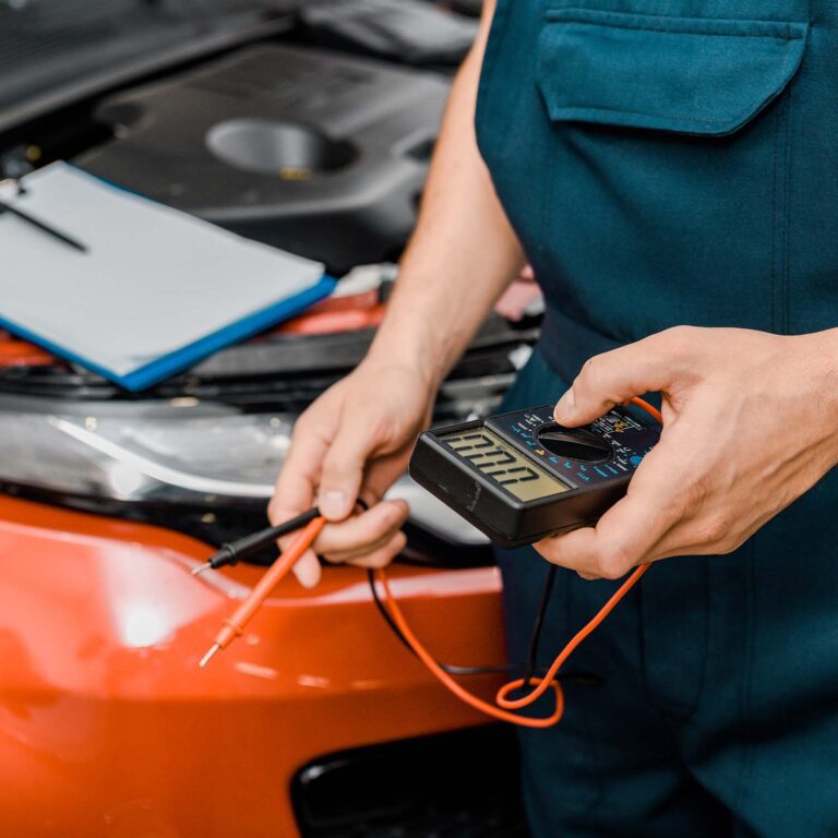 Battery diagnostic service being completed at HiTech Automotive of Brandon